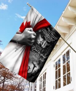 christian. jesus just have faith canadian flag 3360