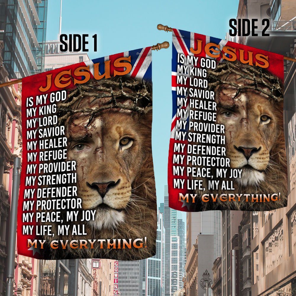 Christian Australian Red Ensign Flag Jesus Lion Of Judah, My Everything DDH2835Fv3 - Image 3
