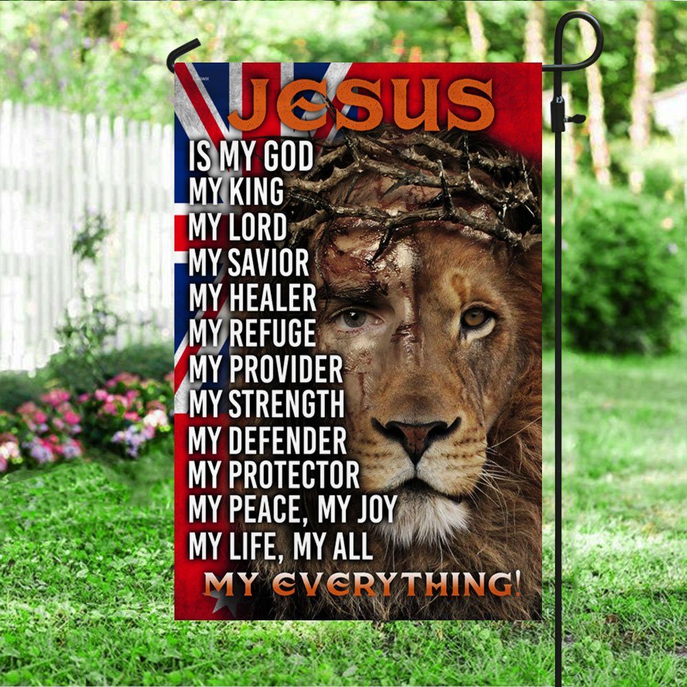 Christian Australian Red Ensign Flag Jesus Lion Of Judah, My Everything DDH2835Fv3 - Image 4
