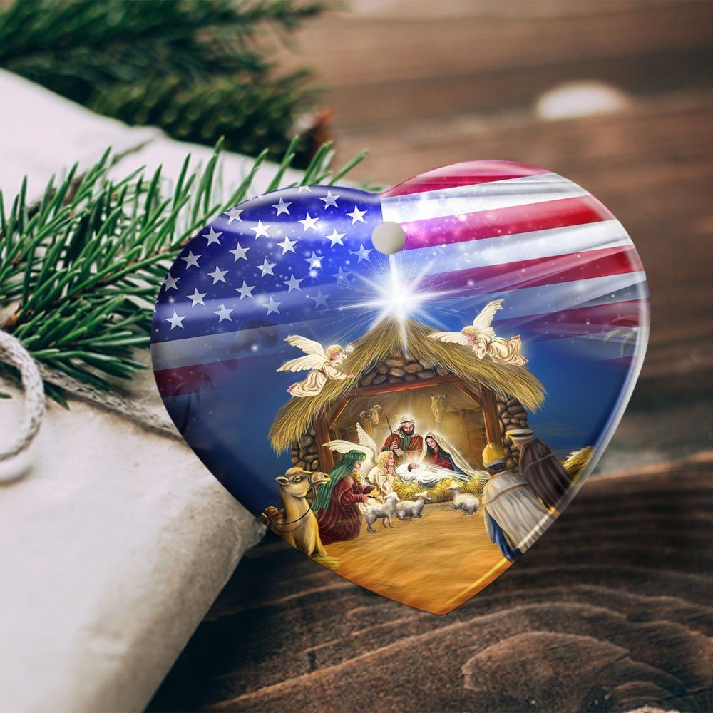 Christian Christmas Ornaments - It's All About Jesus - Family Religious Gifts - Christian Decorations For Home, Religious Decor - Christian Friend Christmas Ornaments Gifts, Ceramic Ornament BNN519O - Image 6