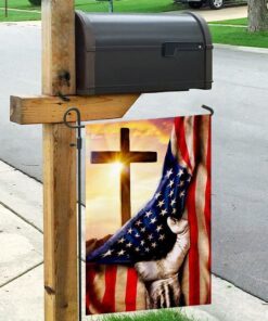 christian cross america u.s. flag 3213