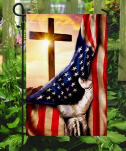 christian cross america u.s. flag 5603