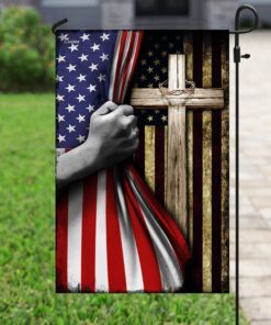 christian cross american flag 1383