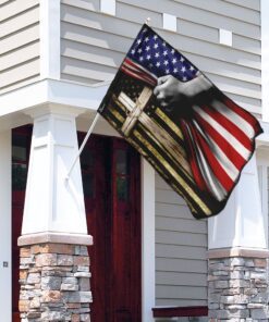 christian cross american flag 1606
