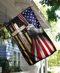 christian cross american flag 2966