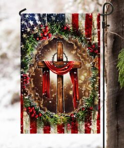 christian cross american flag thh3606f 4180