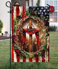 christian cross american flag thh3606f 4419