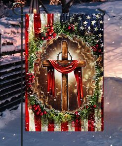 christian cross american flag thh3606f 6868