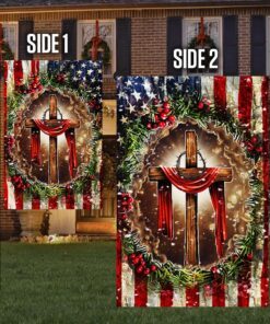 christian cross american flag thh3606f 8950