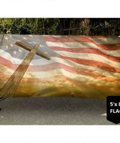 christian cross american flag tpt101gf 8324