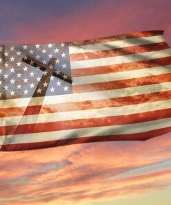 Christian Cross American Flag TPT101GFv1