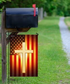 christian cross american us flag 1451