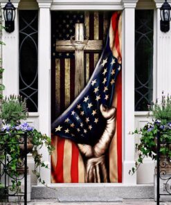 christian cross door cover 4859