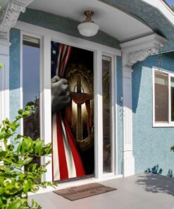 christian cross door cover 7882