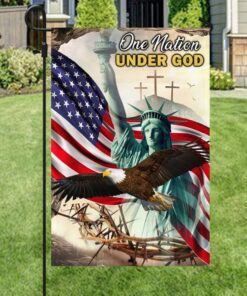 christian cross flag one nation under god ddh2908f 1838