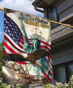 christian cross flag one nation under god ddh2908f 3251