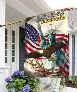 Christian Cross Flag One Nation Under God DDH2908F