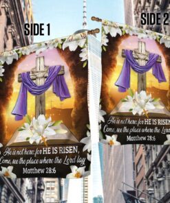 christian easter flag he is not here for he is risen, as he said ddh3328f 2612