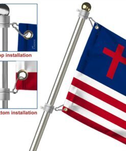 christian flag american christian grommet flag qtr270gf 1369
