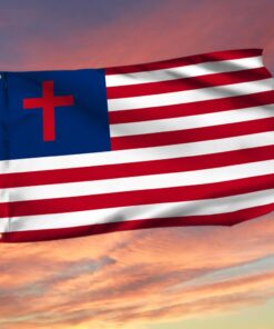Christian Flag American Christian Grommet Flag QTR270GF