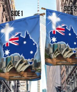 christian flag god bless australia ddh2832f 4405