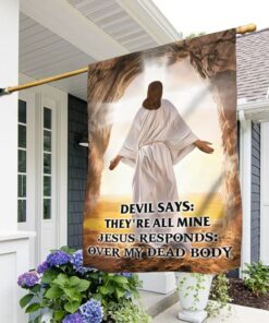 Christian Flag Jesus Responds Over My Dead Body DDH2886F