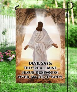 christian flag jesus responds over my dead body ddh2886f 1580
