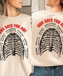 Christian God Bone, God Says You Are Sweatshirt TPT451SW