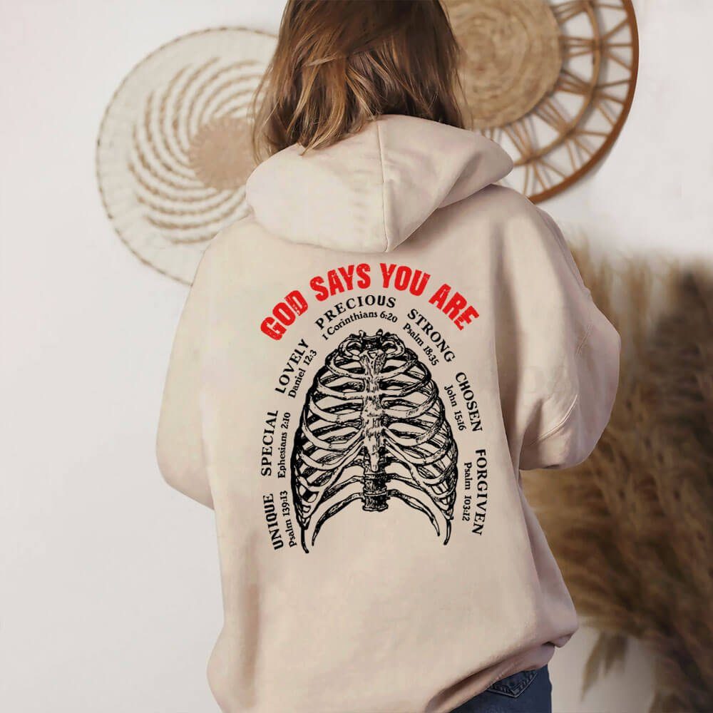Christian God Bone, God Says You Are Sweatshirt TPT451SW - Image 6