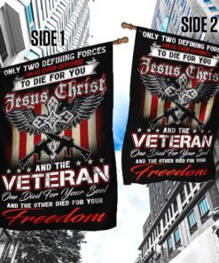 christian jesus. veteran flag 3528