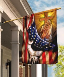 Christian Jesus American Flag