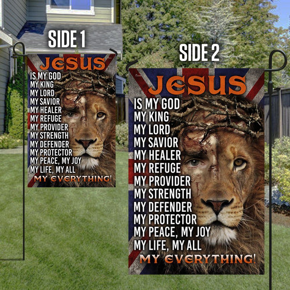 Christian UK Flag Jesus Lion Of Judah, My Everything DDH2835F - Image 6