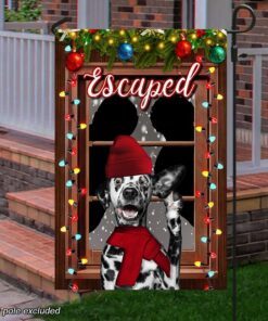 christmas flag escaped dalmatian tty324f 1025