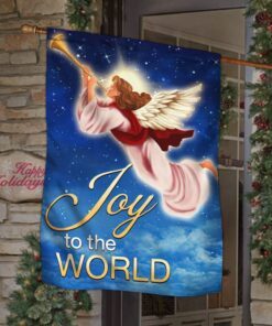 christmas angel flag joy to the world tqn558f 1768