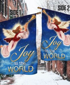 christmas angel flag joy to the world tqn558f 3784