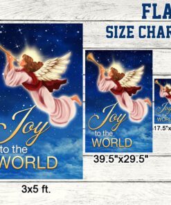 christmas angel flag joy to the world tqn558f 4337
