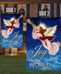 christmas angel flag joy to the world tqn558f 8568