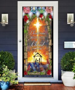 christmas begins with christ door cover 8456