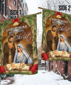 christmas begins with christ flag nativity of jesus tqn612f 3044
