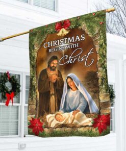 christmas begins with christ flag nativity of jesus tqn612f 5221