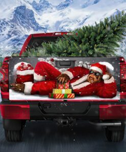 Christmas Bigfoot Truck Tailgate Decal Sticker Wrap Enjoy NTB299TD