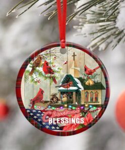 christmas blessings home ceramic ornament 2341