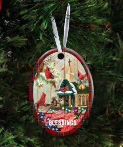 christmas blessings home ceramic ornament 4362
