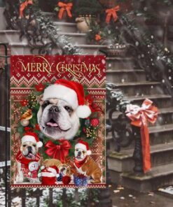 christmas bulldog flag flagwix™ merry christmas bulldog decorative flag 3135