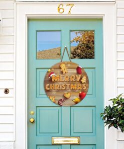 christmas cake round wooden sign happy nnt119wd 5298