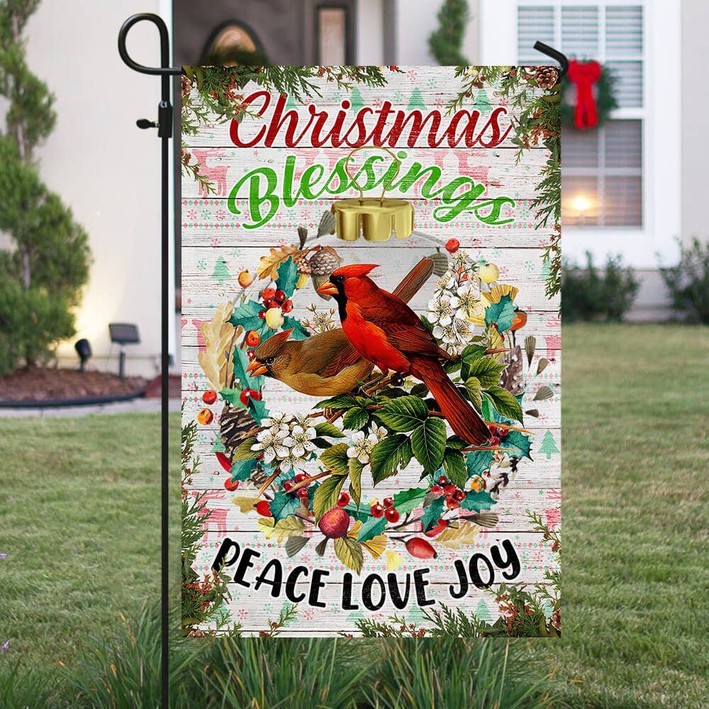 Christmas Cardinal Flag Christmas Blessings Love, Peace, Joy TTV387F - Image 5