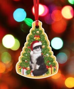 christmas cat custom shaped ornament ttv350o 5045
