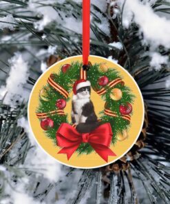 christmas cat custom shaped ornament ttv350ov1 3513