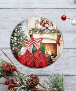 christmas ceramic ornament best friends ttv334o 5445