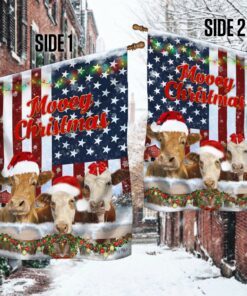 christmas cow flag mooey christmas ant283f 2443